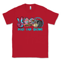Red peace love racing Classic Tee - AdoDesignShop