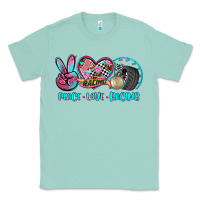 Seafoam peace love racing Classic Tee - AdoDesignShop