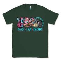 Sports Green peace love racing Classic Tee - AdoDesignShop