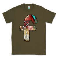 Army Green farm life alphabet lowercase letters f Classic Tee - BundleAndBundleShop