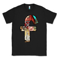 Black farm life alphabet lowercase letters f Classic Tee - BundleAndBundleShop