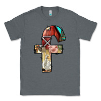 Charcoal Heather farm life alphabet lowercase letters f Classic Tee - BundleAndBundleShop