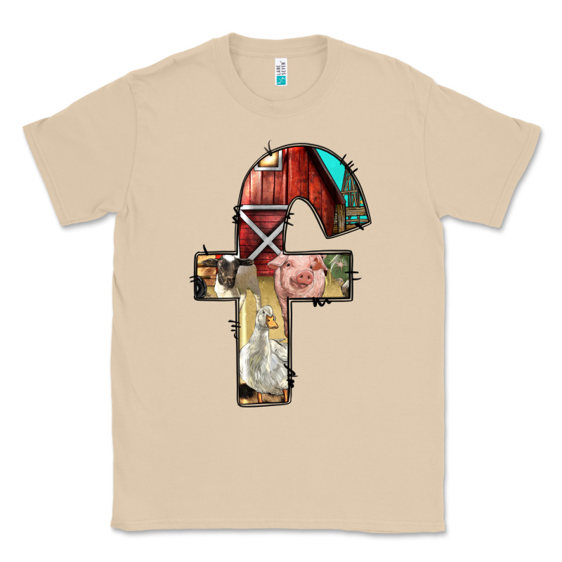 Farm Life Alphabet Lowercase Letters F Classic Tee by BundleAndBundleShop | Teevron