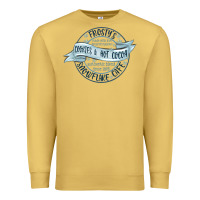 Antique Gold frostys snowflake cafe Premium Sweatshirt - MaliasSmallBusiness