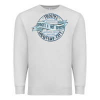 Dove Grey frostys snowflake cafe Premium Sweatshirt - MaliasSmallBusiness