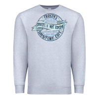 Heather Grey frostys snowflake cafe Premium Sweatshirt - MaliasSmallBusiness