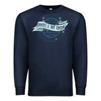 Navy frostys snowflake cafe Premium Sweatshirt - MaliasSmallBusiness