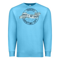 Ocean Blue frostys snowflake cafe Premium Sweatshirt - MaliasSmallBusiness
