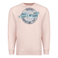 Pale Pink frostys snowflake cafe Premium Sweatshirt - MaliasSmallBusiness