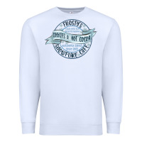 White frostys snowflake cafe Premium Sweatshirt - MaliasSmallBusiness