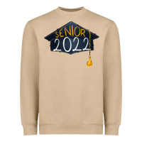Mushroom senior 2022 graduation cap Heavyweight Sweatshirt - RanaPortraitStore