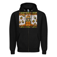 Black easter egg hunter  rabbit Zipper Hoodie - BarkalooDesign