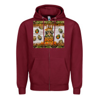 Burgundy easter egg hunter  rabbit Zipper Hoodie - BarkalooDesign
