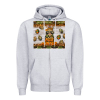 Heather Grey easter egg hunter  rabbit Zipper Hoodie - BarkalooDesign