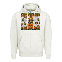 Oatmeal Heather easter egg hunter  rabbit Zipper Hoodie - BarkalooDesign