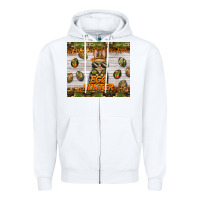 White easter egg hunter  rabbit Zipper Hoodie - BarkalooDesign