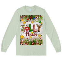 Matcha Christmas Jolly Nurse Long Sleeve Tee - Artiststas
