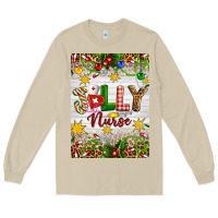 Mushroom Christmas Jolly Nurse Long Sleeve Tee - Artiststas