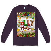 Plum Christmas Jolly Nurse Long Sleeve Tee - Artiststas