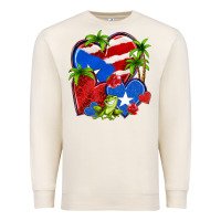 Sandshell puerto rico hearts Premium Sweatshirt - NancyCooperArtShop