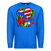 True Royal puerto rico hearts Premium Sweatshirt - NancyCooperArtShop