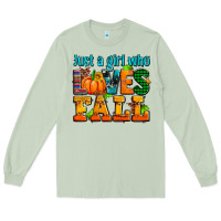 Matcha just a girl who loves fall Long Sleeve Tee - AdoDesignShop