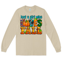 Mushroom just a girl who loves fall Long Sleeve Tee - AdoDesignShop