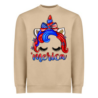 Mushroom 4th of july 'merica unicorn Heavyweight Sweatshirt - Zillion Design Studio