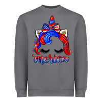 Storm 4th of july 'merica unicorn Heavyweight Sweatshirt - Zillion Design Studio