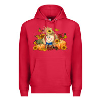 Cardinal fall scarecrow Premium Hoodie - LillyAllenDesigns