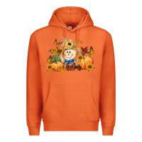 Carrot fall scarecrow Premium Hoodie - LillyAllenDesigns