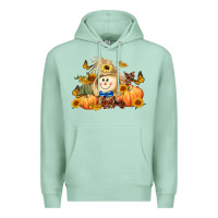Seafoam fall scarecrow Premium Hoodie - LillyAllenDesigns