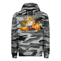 Slate Camo fall scarecrow Premium Hoodie - LillyAllenDesigns