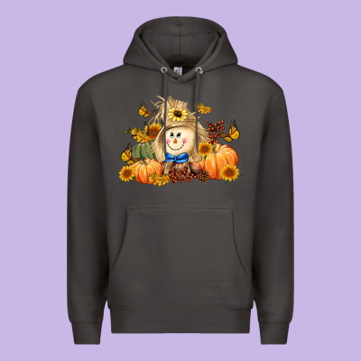 Fall Scarecrow Premium Hoodie Designed By Lillyallendesigns