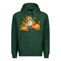 Sports Green fall scarecrow Premium Hoodie - LillyAllenDesigns
