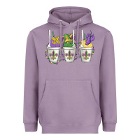 Lavender mardi gras snowballs Heavyweight Hoodie - MaliasSmallBusiness