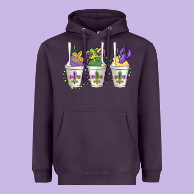 Mardi Gras Snowballs Heavyweight Hoodie Designed By Maliassmallbusiness