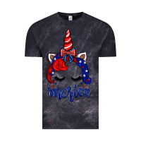 Cloud Black 4th of July unicorn Vintage Tee - Neo Western