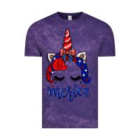 Cloud Purple 4th of July unicorn Vintage Tee - Neo Western
