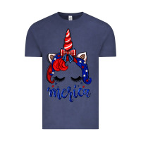 Vintage Denim 4th of July unicorn Vintage Tee - Neo Western