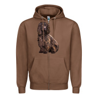 Chestnut Boykin Spaniel Dog Zipper Hoodie - LillyAllenDesigns