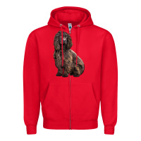 Red Boykin Spaniel Dog Zipper Hoodie - LillyAllenDesigns