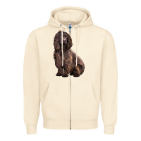 Sandshell Boykin Spaniel Dog Zipper Hoodie - LillyAllenDesigns