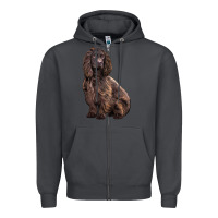 Smoke Boykin Spaniel Dog Zipper Hoodie - LillyAllenDesigns