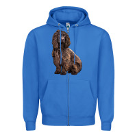 True Royal Boykin Spaniel Dog Zipper Hoodie - LillyAllenDesigns