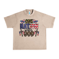 French Oak one nation under god Urban Heavy Tee - CowhideDigitalArt