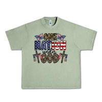 Oil Green one nation under god Urban Heavy Tee - CowhideDigitalArt
