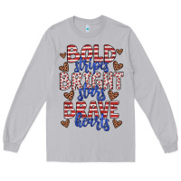 Moon Dust bold stripes bright stars brave hearts Long Sleeve Tee - JahusDesignShop