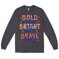Smoke bold stripes bright stars brave hearts Long Sleeve Tee - JahusDesignShop