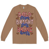 Toasted Coconut bold stripes bright stars brave hearts Long Sleeve Tee - JahusDesignShop